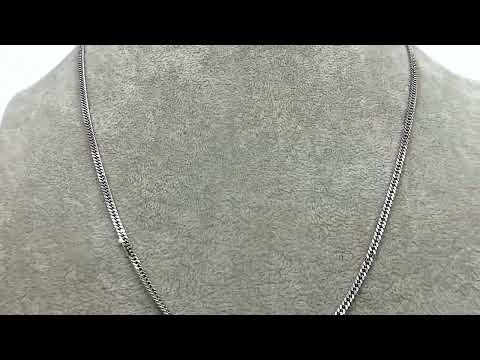 Срібний ланцюжок родований Панцирний Пд65РодЦк ширина 3 мм довжина 50, видео 1