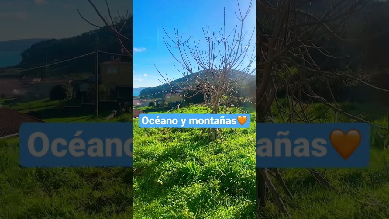 Océano y montañas en Galicia