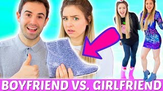 BOYFRIEND BUYS OUTFITS FOR GIRLFRIEND ! Couples Christmas Outfit Shopping Challenge