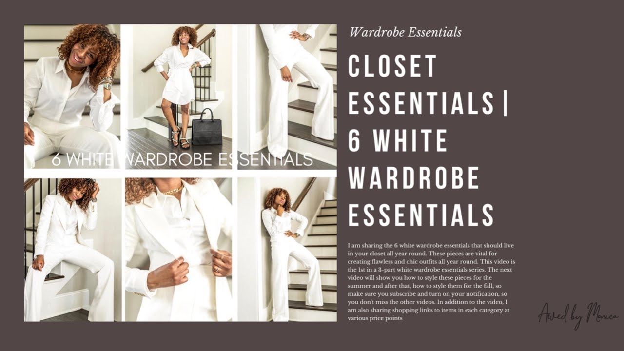 WARDROBE ESSENTIALS | 6 WHITE WARDROBE ESSENTIALS - BUILDING THE