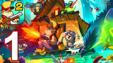 Swamp Attack 2 - Gameplay Walkthrough Part 1 Tutorial Level 1-10 (iOS,Android)