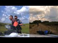 Trooper chases motorcycle on rocky road & collects a windshield full of chips - Bag of MONEY & DRUGS