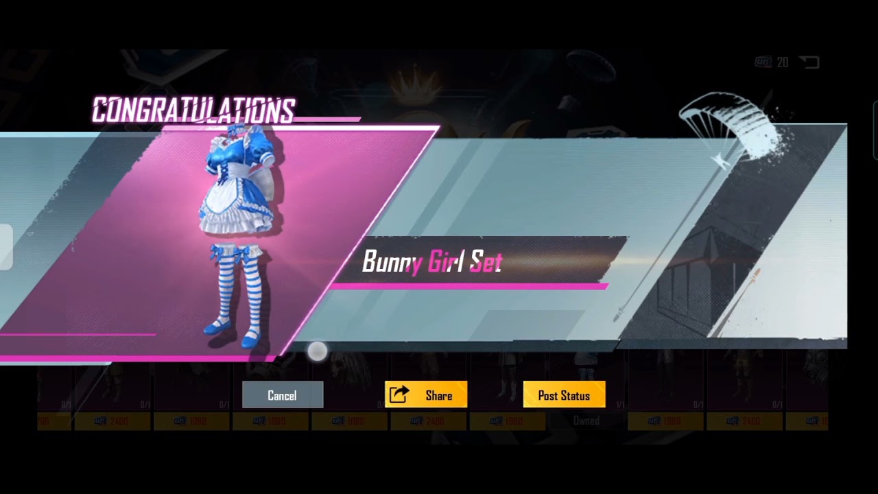 Bunny Girl Set😍,Get with by using limited UC Event 