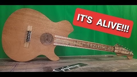 7 STRING ACOUSTIC GUITAR BUILD FROM SCATCH! AND DEMO!