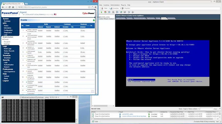 UPS for power outages, here's how to configure automated shutdown of VMware ESXi server and VMs