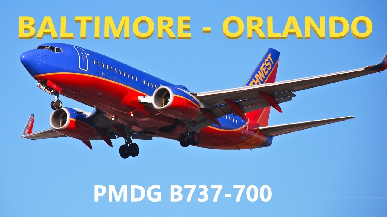 PMDG B737-700 | Baltimore - Orlando | PMDG B737 -700 | Vatsim - YouTube