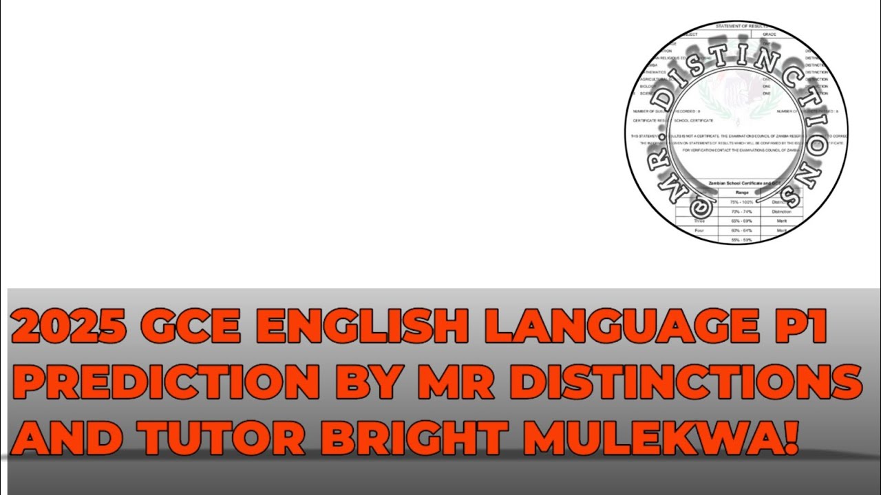 2025 GCE ENGLISH LANGUAGE P1 PREDICTION!