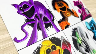 Drawing Smiling Critters Monster Style - Catnap Realistic, Dogday, PickyPiggy, KickinChicken,...