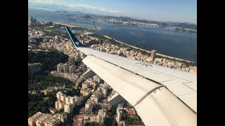 AZUL | Sao Paulo GRU ✈ Rio de Janeiro SDU | Embraer 190 [Full Flight]
