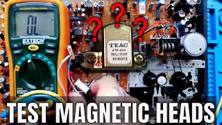 How to test magnetic heads | Portastudios | cassette multitrackers | erase & record / playback heads