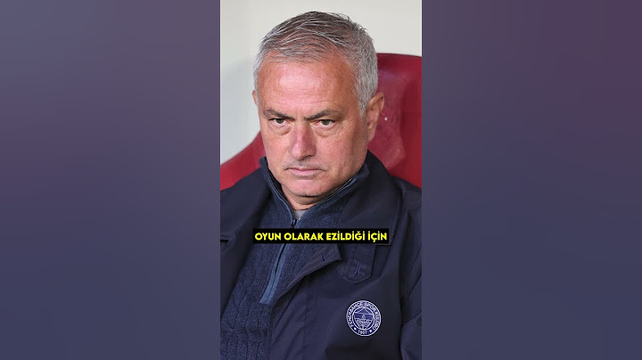 MOURİNHO’NUN YOLLANMASI GEREKEN SEBEP