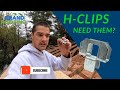 Roof decking H clip what is an H clip and why they are so important! + Time laps and drone montage
