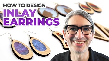 How to design laser cut Inlay Earrings