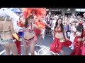 Freestyle bellydancing with Samba Batucada in second Ocean Street Festival parade