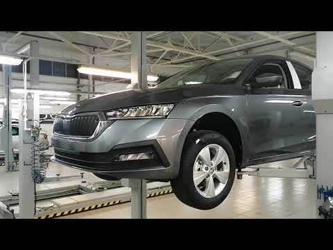 Skoda Octavia A-8 установка передних и задних брызговиков .