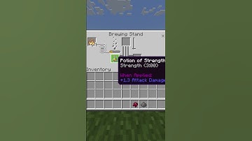 How To Brew Weakness (1:30) Splash Potions In Minecraft #Shorts