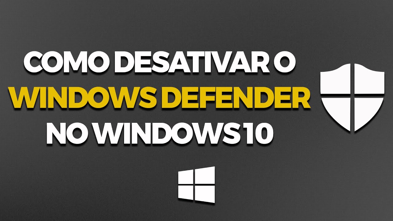 Como Desativar O Antiv Rus Do Windows Windows Defender Youtube