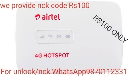 AIRTEL WM40CJ UNLOCKED BY NCK|| VODAFONE R217 || ALCATEL WM40CJ,