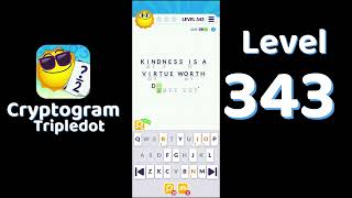 Cryptogram Tripledot Level 343 Answer | SolutionGuruji
