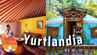 She's lived in a Yurt Homestead paradise for 5 yrs  Yurt TOUR x4!