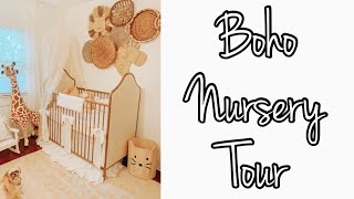 BOHO NURSERY TOUR 🌿 | SAFARI BOHO NURSERY IDEAS 🐆🦒🦁| BABY GIRL NURSERY DECOR | JUNE 10,2022