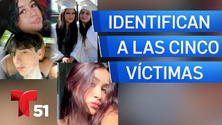 Identifican a los 5 jóvenes fallecidos en accidente en el Palmetto