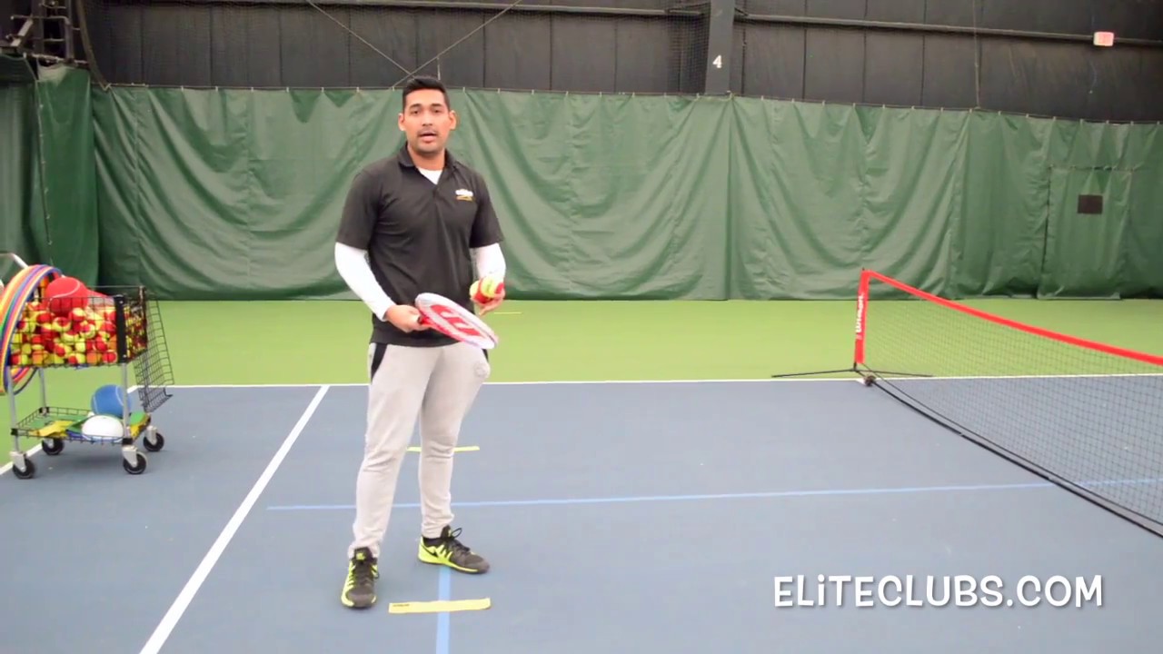 Ball Control Tennis Drill Kids Ages 6-9 Years - YouTube