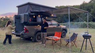 CAMPING WITH A PICKUP CAMPER