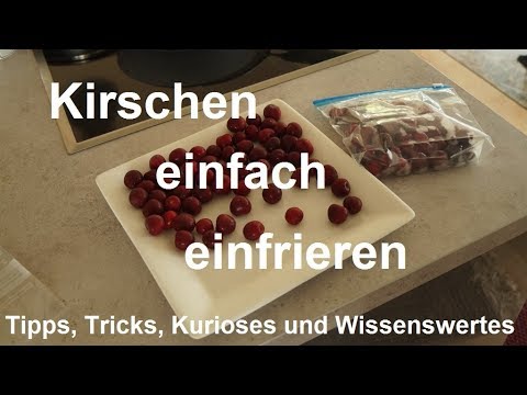 Video: Sollen Kirschen vor dem Einfrieren gewaschen werden?