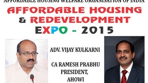 Affordable Housing & Redevelopment - Adv. Vijay  Kulkarni