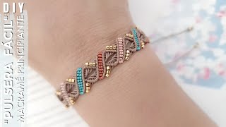 DIY COMO HACER PULSERAS FÁCIL Y RÁPIDO | PULSERAS EN MACRAMÉ PARA PRINCIPIANTES