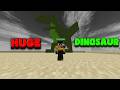 I Built a HUGE Dinosaur In My Survival Lobby !!