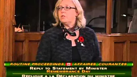 Elizabeth May: Tribute to Veterans