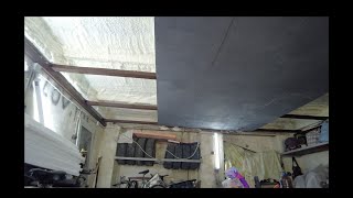 видео: Ремонт утепление бетонного потолка в гараже /Repair insulation of the concrete ceiling in the garage картинка: Ремонт утепление бетонного потолка в гараже /Repair insulation of the concrete ceiling in the garage