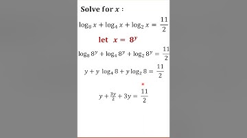 Tricky Logarithm Equation #shorts #youtubeshorts #shortsfeed #math