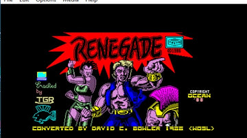 Renegade - Thomson TO8 - MAME MESSUI64 v0.165 emulator