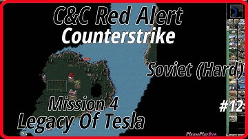 [1920x1080 PC] C&C Red Alert Counterstrike (1996) #12 ✓ Soviet 4 (Hard) ✓ Legacy Of Tesla