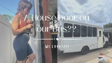 Shuttle Bus Series Ep: 17 | Installing Our Exterior Door