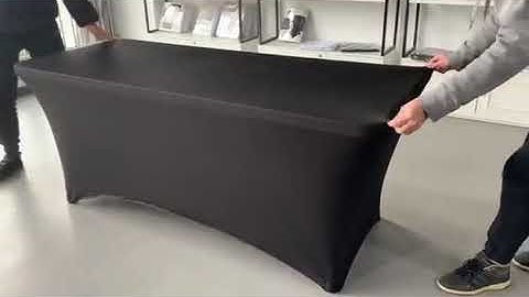 6FT Spandex Tablecloths Installation Steps