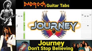 Miniatura de vídeo de "Don't Stop Believing - Journey - Guitar + Bass TABS Lesson"
