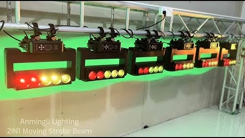 LED Motorized 4IN1 Moving RGBW Color Strobe Beam Bar Light| Anmingli Lighting