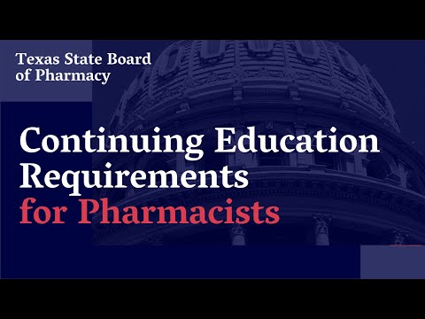 Overview of Pharmacist CE Requirements