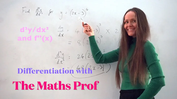 The Maths Prof: Finding Second Derivatives Part 2 (chain rule differentiation)