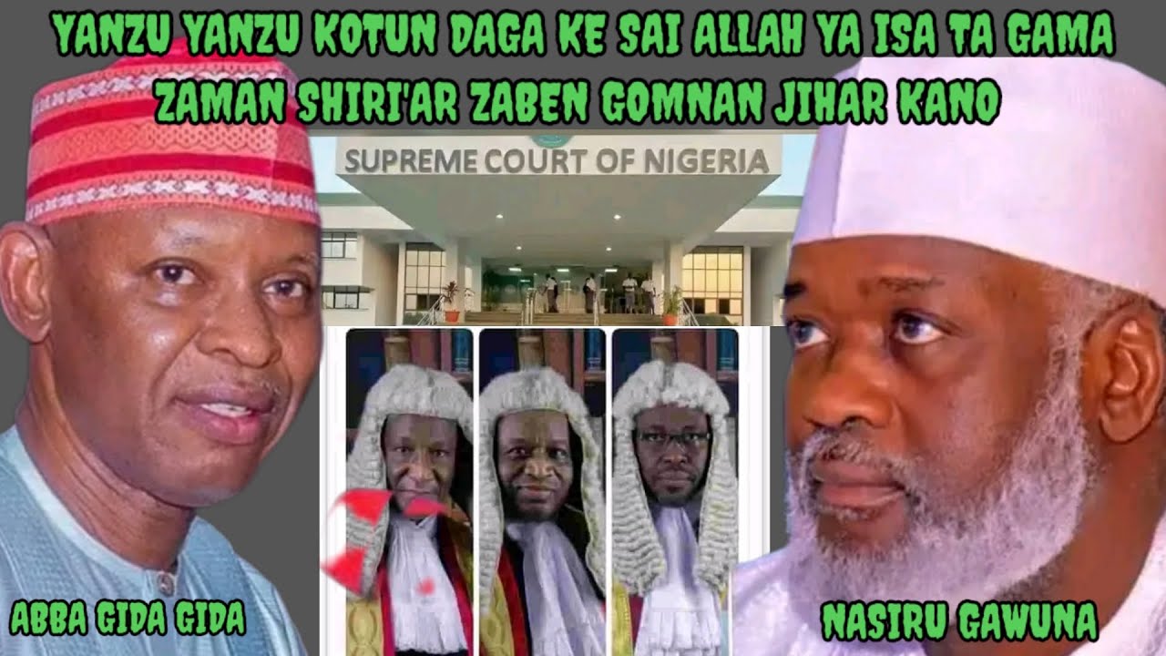 YANZU YANZU KOTU DAGA KE SAI ALLAH YA ISA TA GAMA ZAMAN SHIRI'AR ZABEN ...