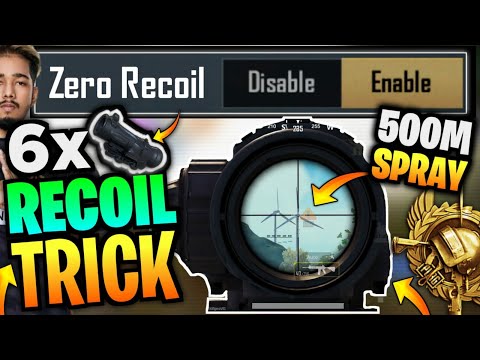 ?6X Scope Recoil Control Sensitivity Settings PUBG Mobile | Recoil Control IN PUBG