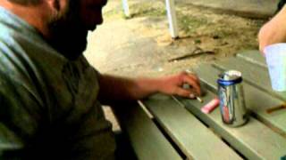 Smoking cardboard