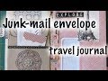 Travel journal from junk mail envelopes