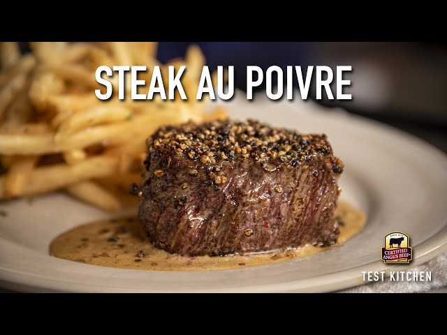 How to Make Steak Au Poivre  Classic French Recipe 