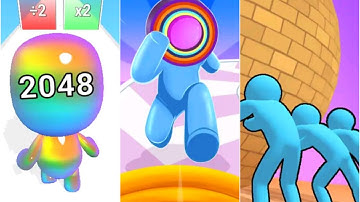 Tall Man Run 2048 vs Layer Man 3D vs Rescue Push!