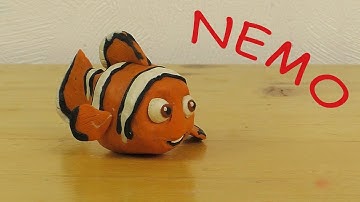 Make Nemo from clay Finding Nemo